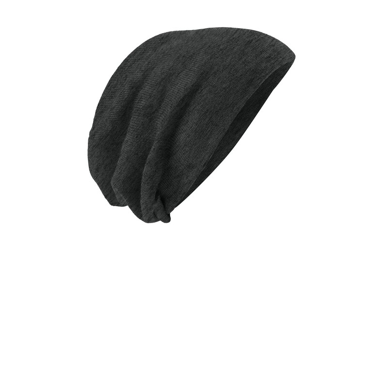 District Men's Slouch Beanie One Size Charcoal Heather