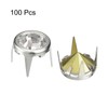 sourcing map 100 Pcs Rhinestone Stud Refills, 7mm/0.28" Rhinestone Claw