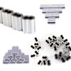 100pcs 1.2mm Aluminum Sleeves Crimping Loop Sleeve Double Ferrules Type