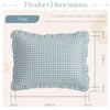 KKJIAF 2 Pcs Plaid Ruffle Pillow Case King Size, Washed