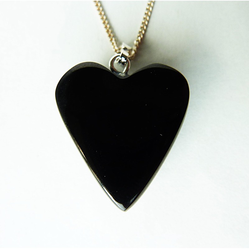 Whitby Jet Love Heart Pendant