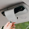 URIZZD Sunglass Holder for Car Visor, Car Sunglasses Holder Leather,