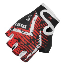 Cycling Gloves for Kids Half Finger Gloves Bicycle Outdoor,Toddler Boys Girls for Riding Biking Sports Gloves are Non-Slip, Colors in Blue Pink Green Red Yellow, Youth Age 2-10 (Year 9-10, Red)