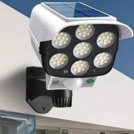 Unbranded Energy - Efficient RV Solar LED Floodlight w/Motion Sensor & Remote Ctrl