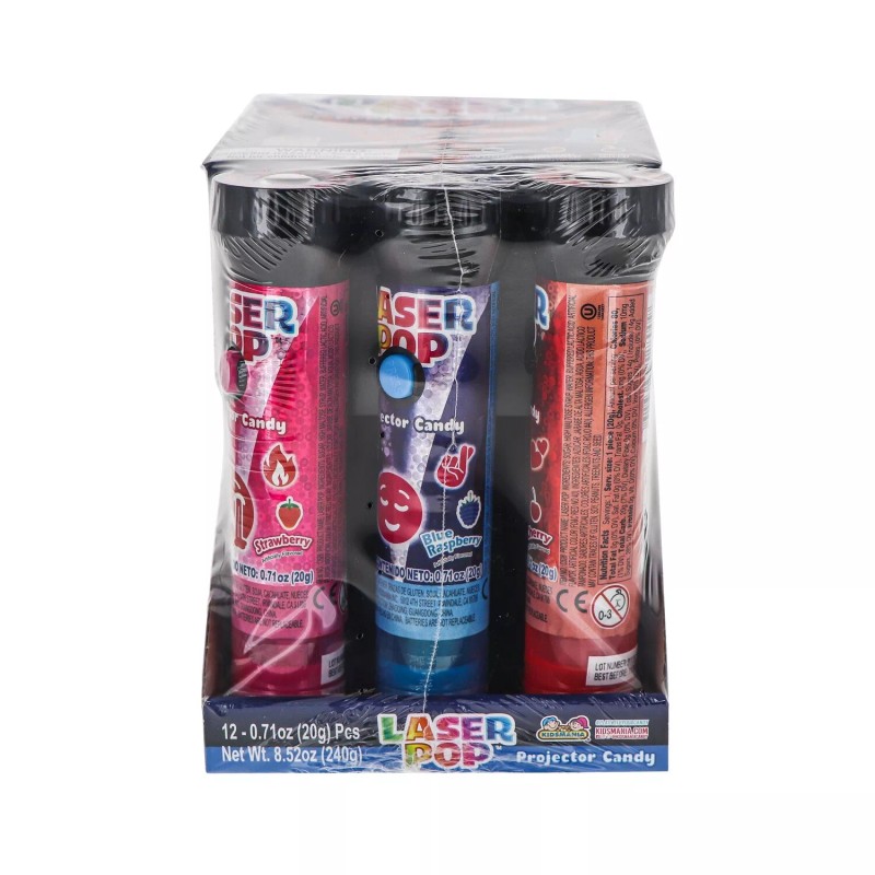 Kidsmania Laser Pop Projector Candy 12 Count