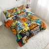 Nttopship Basketball Bedding Set Queen Size for Kids Teens and