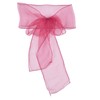 10Pcs Organza Banquet Chair Sash Exquisite Chair Bows Sashes for