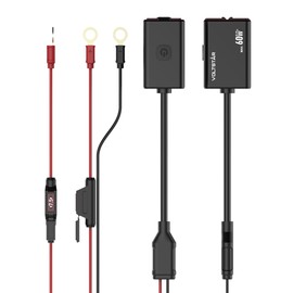 VOLTSTAR Motorcycle USB Power Supply, IPX6 Waterproof, Metal Housing, Type-C 30W + USB-A, 30W 2 Ports, Compatible with PD/QC3.0/PPS, DC 12V - 24V, Handlebar Mount, Smartphone / iPhone / GPS Compatible, 8 Layer Protection, Type-C Waterproof Cable, Japanese Instruction Manual Included