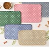 Bone Dry Machine Washable, Ultra Absorbent Pet Mat, 12x18, Rose