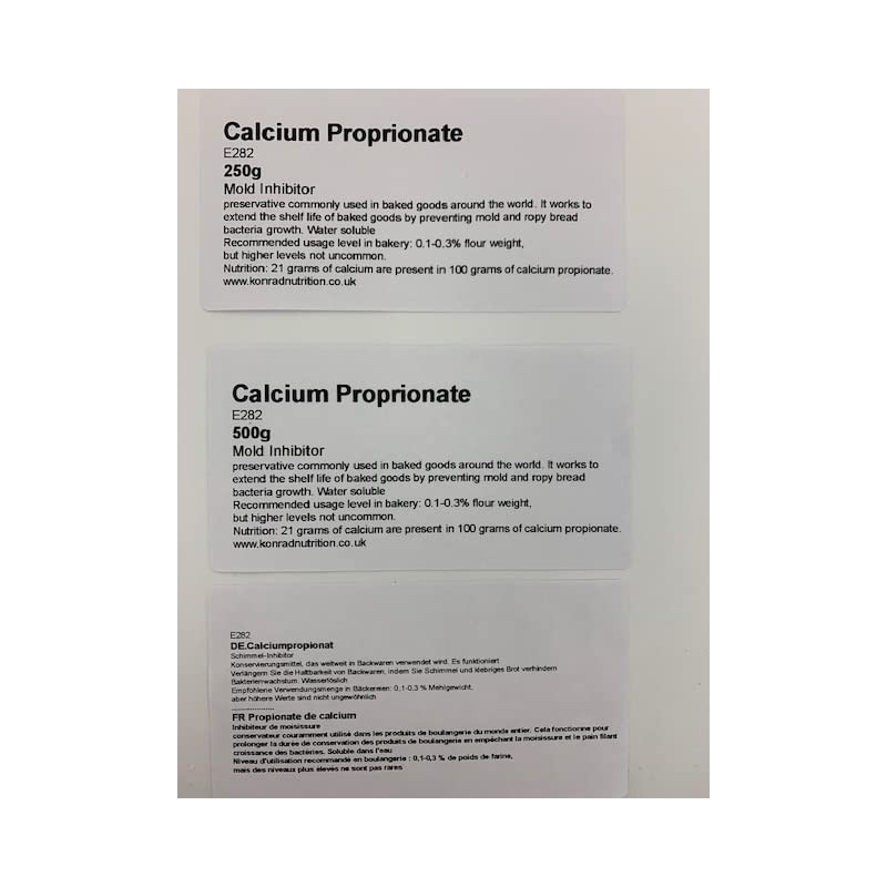 Calcium Proprionate Baking Mold Inhibitor Preservative E282 (500g)