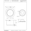 Westbrass D2082-05 3-1/2" Extra-Deep Collar Kitchen Sink Waste Disposal Flange