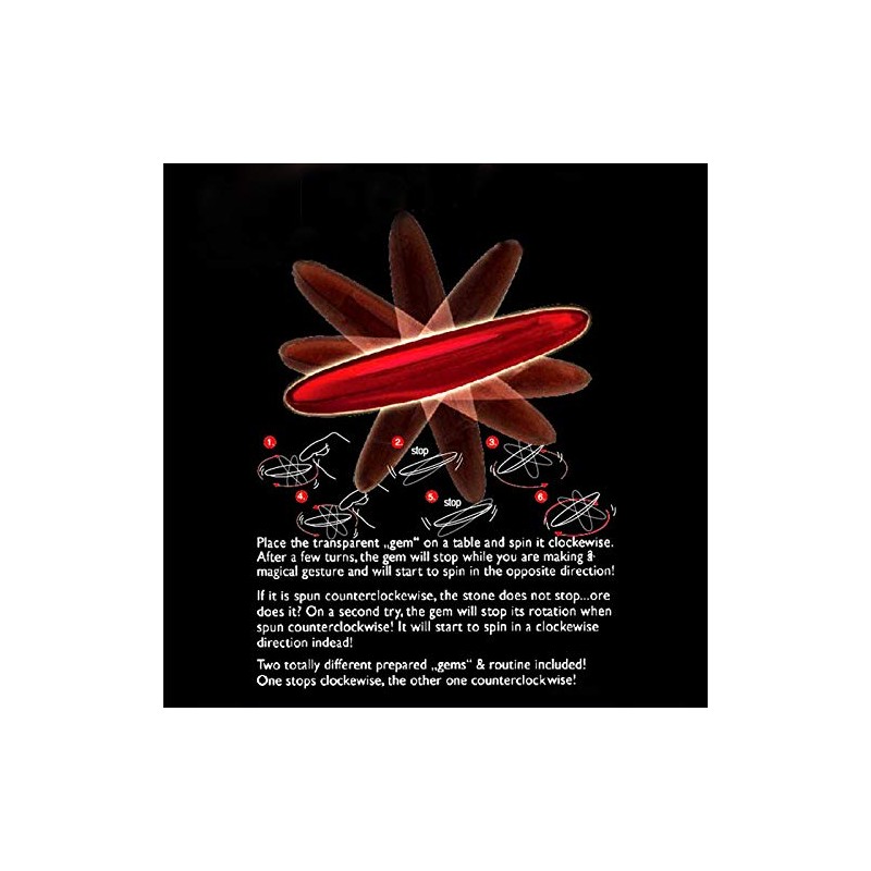 ADRAZA - Artistic Rattleback Easy Magic Chembongo Philosophocal Toy Hand-size