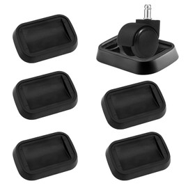 Pack of 5 furniture coasters, rubber feet, protective caps for chair legs, rubber base plates, chair leg caps rectangular, chair leg floor protectors, chair feet, floor protection, rubber foot, chair,