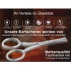 Curved Hair Mustache Scissors Beard Scissors – 9 Cm – Stainless Steel – Straight Cut Top