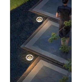 LUMINTURS 15W AC 120V LED Outdoor Exterior Buried Spot Light Fixture Underground Flood Lamp Waterproof IP65