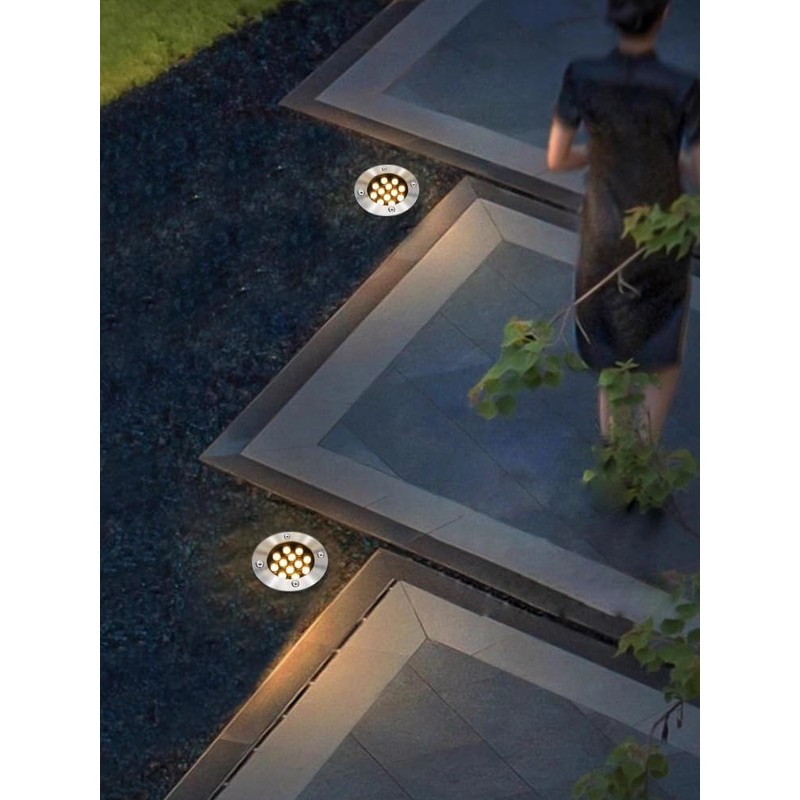 LUMINTURS 15W AC 120V LED Outdoor Exterior Buried Spot Light