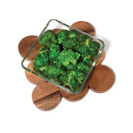 Lipper International Acacia Wood Dotted Trivet for Pots, Pans, and Hot Dishes, 8" x 8" x 1/2"