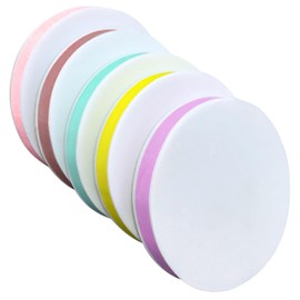 Eraser, Eraser Sticker, Set of 5, 2 Layers, Easy Engraving, Soft Rubber Stamp Material, Round Shape, Original Stamp for Beginners, Art Classroom, Eraser, Large, Home DIY Crafts Seal, Pencil Eraser for