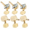 String Tuning Key for SemiClosed Guitar 3 Left 3 Right