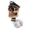 Skull Shape Steering Wheel Spinner 3cm Diameter Metal Resin Turn