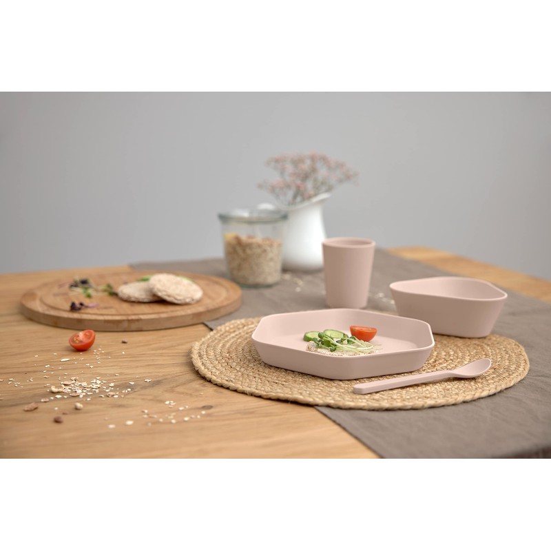 LÄSSIG Children's Bowl without Melamine, BPA-Free, Made from Biocomposite/Bowl Geo,