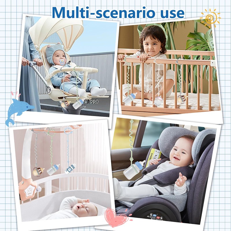 RTMOK (4Pcs) Sippy Cup Strap Keep Bottles and Sippy Cups