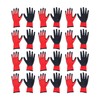findmall 12 Pairs of L-Sized Latex Rubber Coated Work Gloves