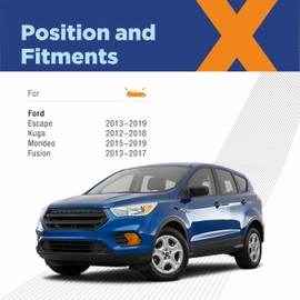 ICEXSNOW® Silicone Windshield Wiper Blades Replacement for Ford 2013-2019 Escape /2012-2018 Kuga /2015-2019 Mondeo/ 2013-2017 Fusion Automotive Replacement Windshield Wiper Blades,28"+28"+11"