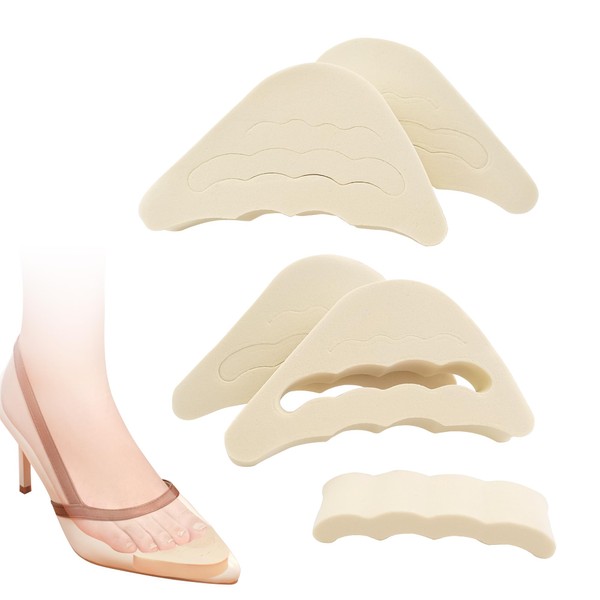CIXLOGIC 4 PCS Adjustable Shoe Toe Filler Inserts with Scalloped