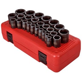 Sunex Tools SU2645 26 Piece .50 in. Drive Metric Impact Socket Set