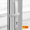 TSS Universal UPVC Door Handles -Lever/Lever - 92mm PZ (Centres)