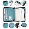 WASON Portfolio A5 Binder Journal with Zipper - Leather pu