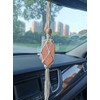 Handmade Himalayan Salt Car Rearview Mirror Pendant Car Decoration Hanging Ornaments for You