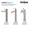 KRAUS Bathroom Sink Pop-Up Drain Assembly in Matte Black for