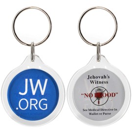 Round Jw.org No Blood Double Sided Key Chain-20 Pieces Pack. Round JW.org No Blood Double-Sided Key Chain – 20 Pieces Pack, Durable, Meaningful Gift for Jehovah’s Witnesses