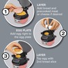 Hamilton Beach Breakfast Sandwich Maker with Egg Cooker Ring, Customize