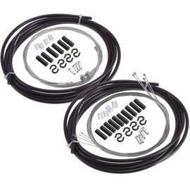 Gasea 2 in 1 Universal Bike Brake Cable and Bicycle Shifter Cable with Housing Replacement Control Line Set for Moutain Road Bike Repairing