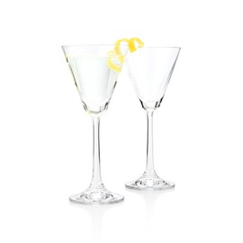 HISTORY COMPANY Bijou Petite Martini Glass – Crafted in Crystal, 2-Piece Set (Gift Box Collection)