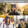 Cat Ear Beanie Y2K Hat, Women Girl Emo Crochet Striped