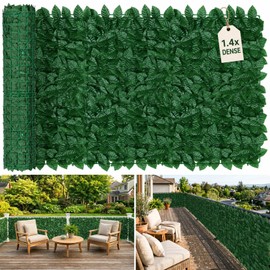1.4X Denser Artificial Ivy Privacy Fence – 120"x40" No-Gap Greenery Backdrop Screen for Patio Balcony Garden Backyard Indoor Outdoor Decor