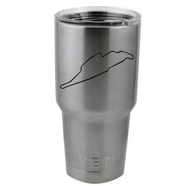 Circuit Gilles Villeneuve F1 Track Map Vinyl Sticker Decal for Yeti Mug Cup Thermos Pint Glass (4" Wide - Decal ONLY, NO Cup)