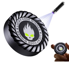 Fidget Spinner for Adults Teens- 3-in-1 Metal Stress Relief Toys with Silent Spinning, Slider & Clicker, EDC Office Desk Toy for Working Studying Waiting Breaks, Gift and Festival Party Favor (Black)