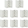 8 PCS Three Fold Hinges – Durable Metal Folding Hinges