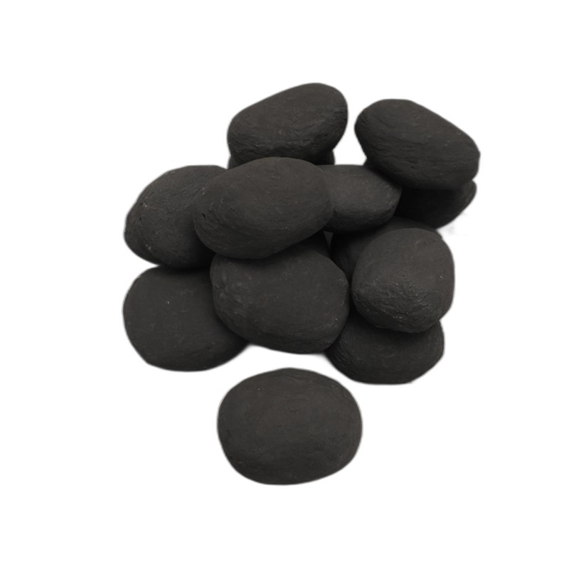 20 Black Gas Fire Pebbles. Made in UK Suitable for