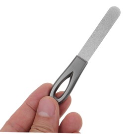 WOONEKY 1set Stainless Steel Nail Files Set for Natural Nails Metal Fingernail File Buffers