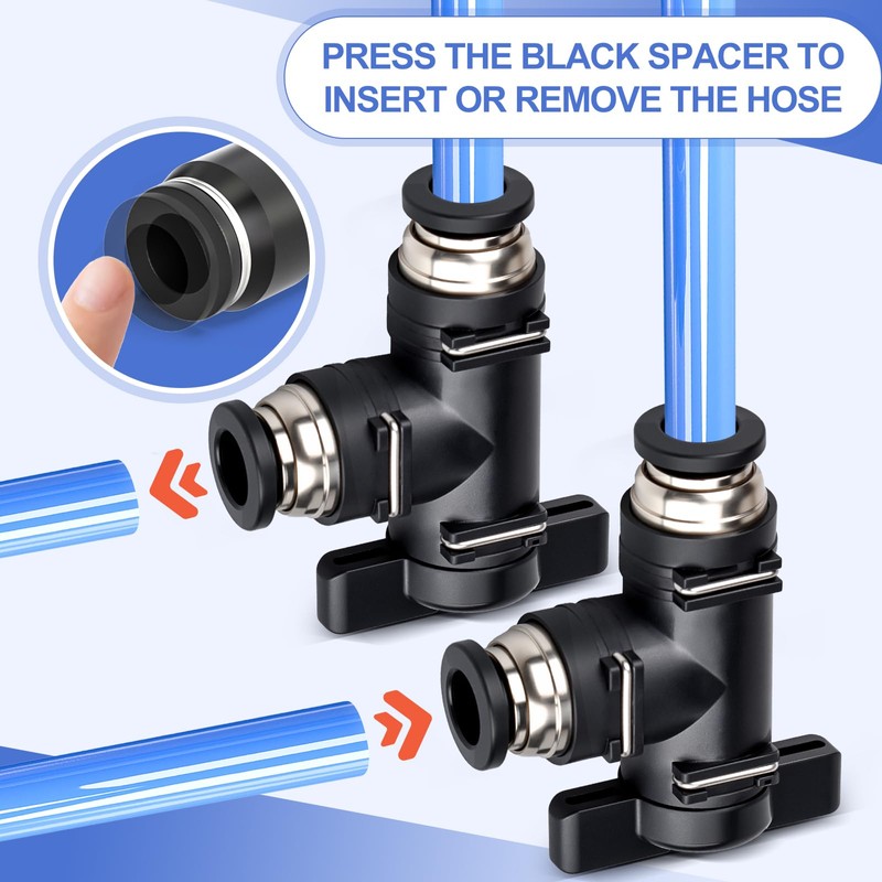 Bwintech Pack of 2 10 mm pneumatic ball valve with