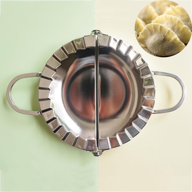 LoveDeal 6 Inch Large Dumpling Maker, Stainless Steel Empanda Press,