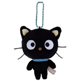 Azalea 0506-516 [Sanrio Characters] Plush Mascot Keychain [Choco Cat] [Key Ring] [Charm] [Key] [Doll] [Doll] [Miscellaneous Goods] [Cute], Black