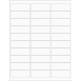 TYH Supplies 750 Address Labels 1 x 2 5/8 Inch, White Matte, Laser & Inkjet Printer, Strong Adhesive, with REALCONCEAL Blocking Technology Compatible with Avery 8160 & 5160 Template