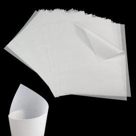 100 Sheets Tracing Paper 53 g/m² A4 Sulfuric Acid Paper for Printing,Glassine Paper 210 x 297 mm A4 Paper for Printing, Writing,Transparent Craft Paper for Drawing,Transparent Paper for Tracing